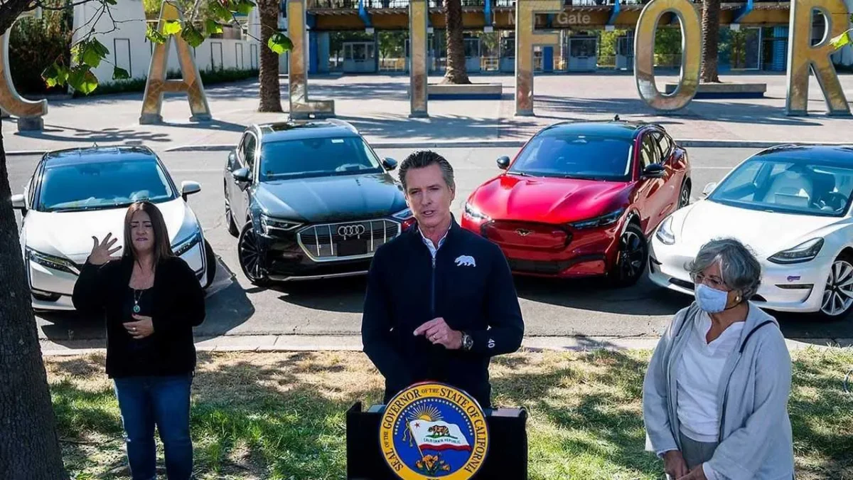 california decreto carros eletricos